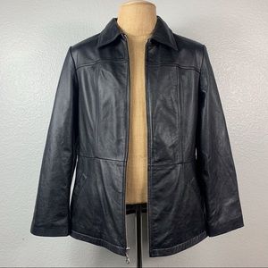 Wilsons Men’s Black Leather Full Zip Jacket XL